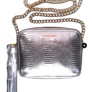 2016 Victoria’s Secret silver snakeskin purse